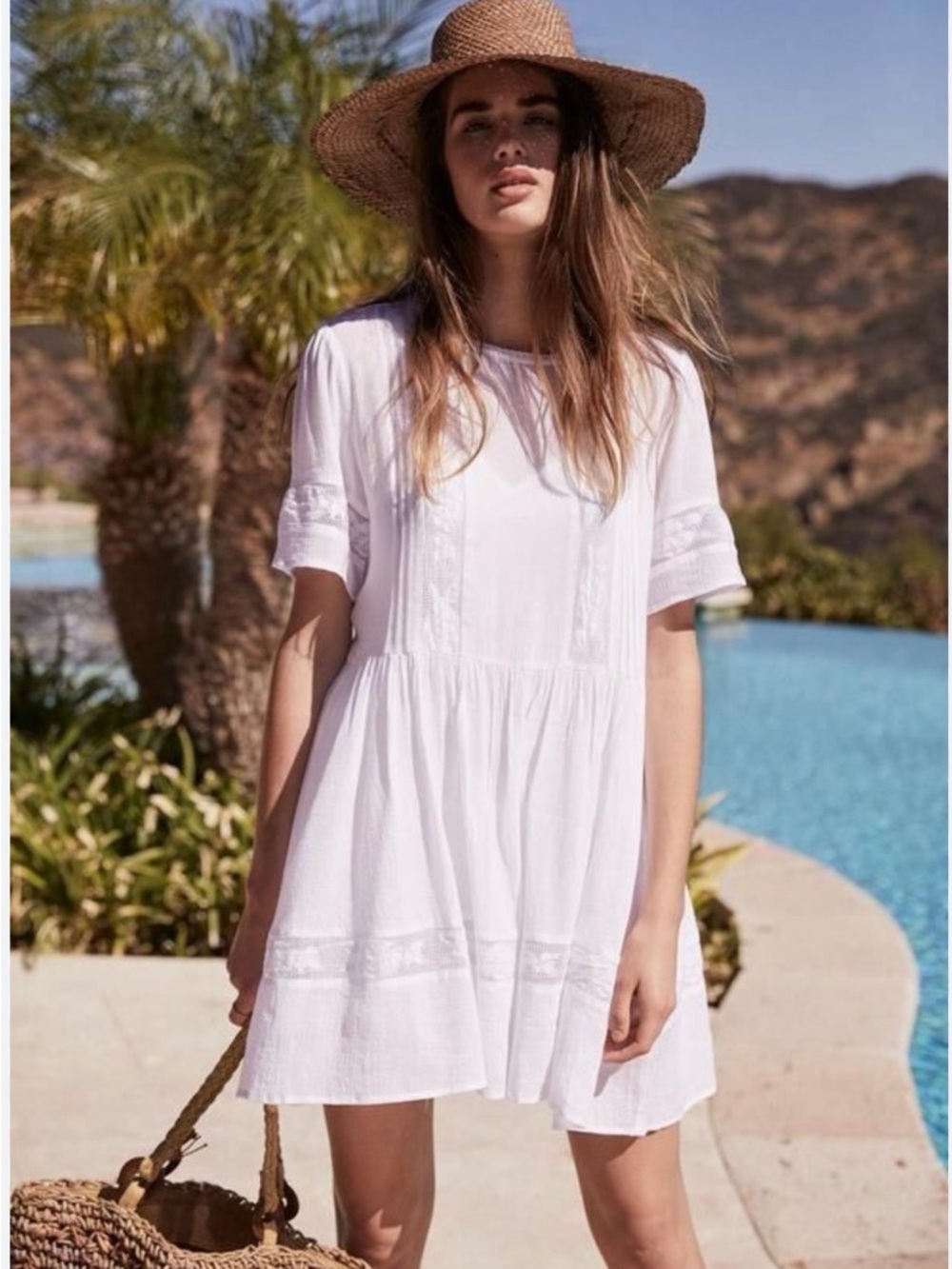Auguste The Label Margot Wren Mini Dress in Charcoal